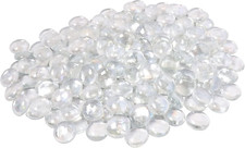 Glass Pebbles Decorative Stones Beads Nuggets Gems Mosaic Tiles for Vases Cra...