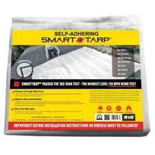 Roofing Tarp - One 10 ft x 10 ft Self-Adhering Tarp - US Made