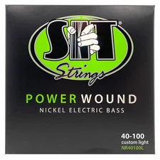 S.I.T Power Wound Nickel Bass Strings; gauges 40-100