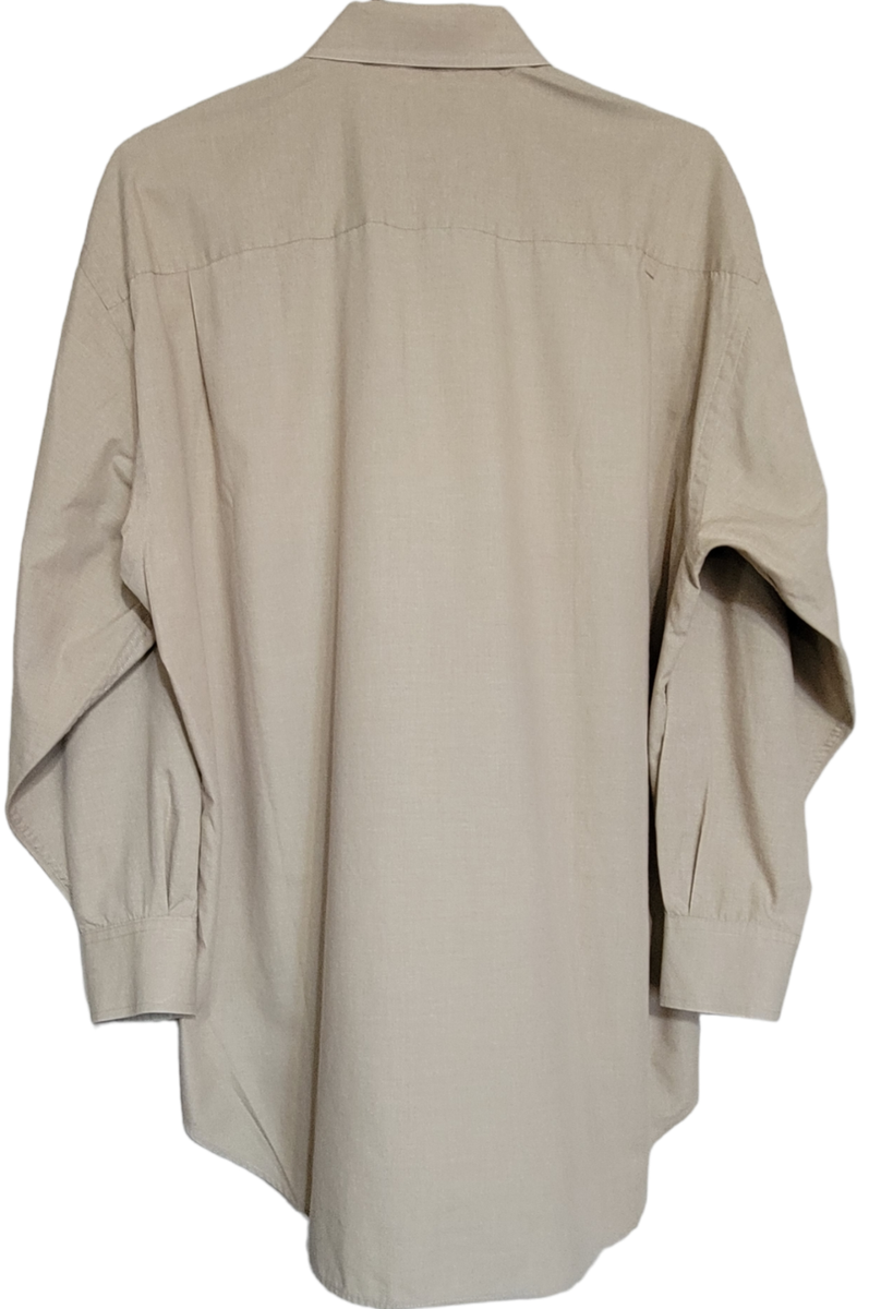 CHRISTIAN DIOR Chemise Men's Brown Button Front Ctn Blend