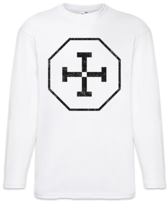 Tetragrammaton Symbol Langarm T-Shirt Equilibrium Symbol Sign Logo Gun-Kata