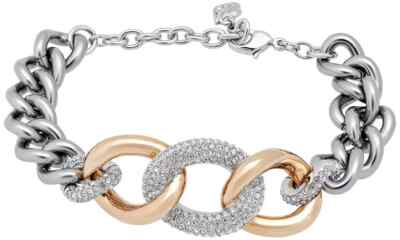 Authentic Swarovski Women's Bound Crystal Pavé Chain Link Bracelet