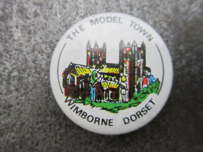 The Model Town Wimborne Dorset Pin Badge Button (L12B)