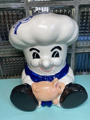 Entenmann s Bakery Baker Boy Baked Goods Exclusive Ceramic Painted Piggy Bank