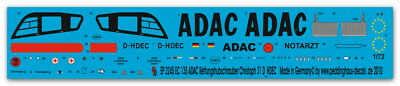 Peddinghaus-Decals 1/72 2245 Ec 135 ADAC Hélicoptère de Sauvetage Christoph 31