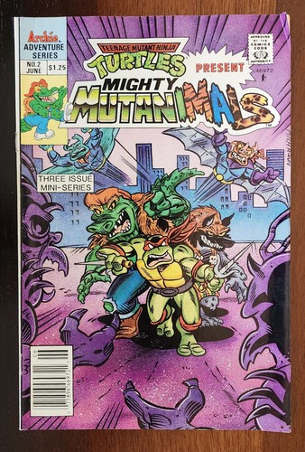 Teenage Mutant Ninja Turtles MIGHTY MUTANIMALS Complete Series #1-3 Archie Comic - Picture 3 of 6
