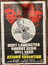 MANIFESTO ORIGINALE AZIONE ESECUTIVA BURT LANCASTER