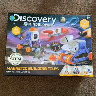 Discovery Mindblown magnetische Gebäudefliesen mit Fernbedienung neuer Vorbau UVP 50£