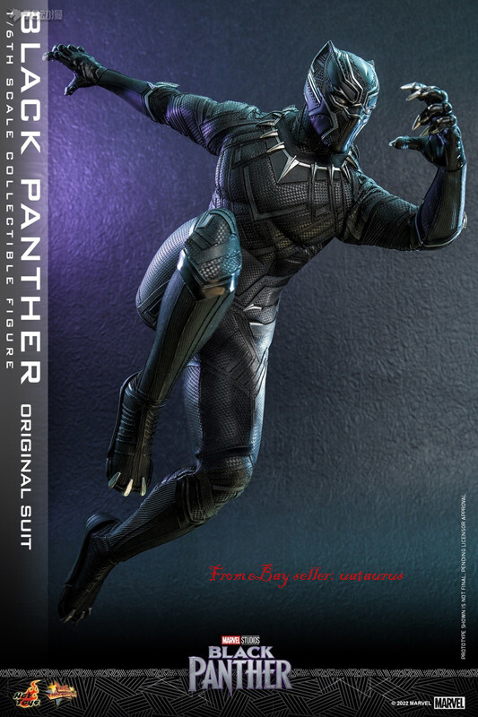 Perfect HotToys 1/6 Mms671 Black Panther (Original Suit) In Stock