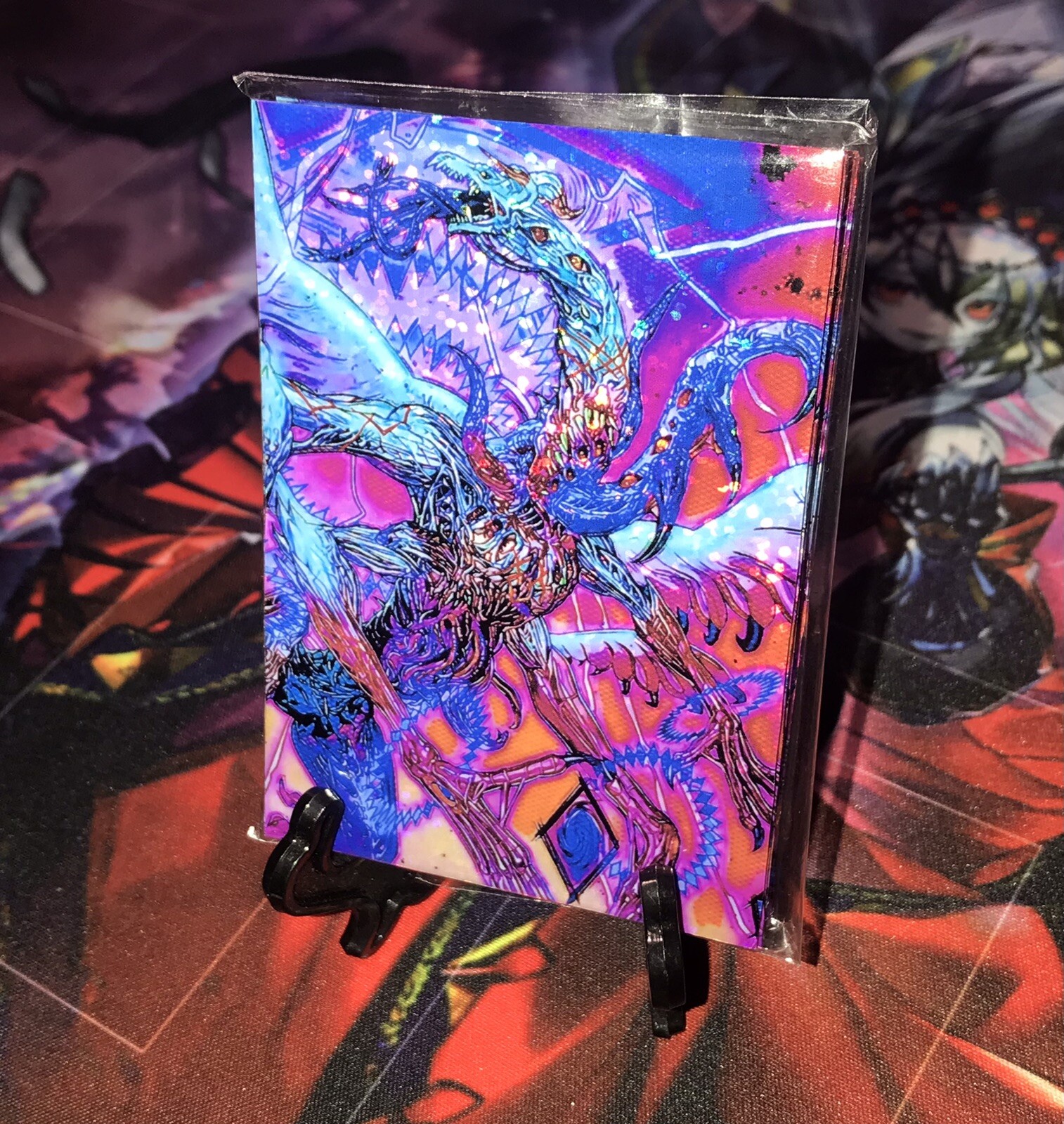 Bystial Dis Pater Holographic Yugioh card sleeves 15x sleeves 91x64mm