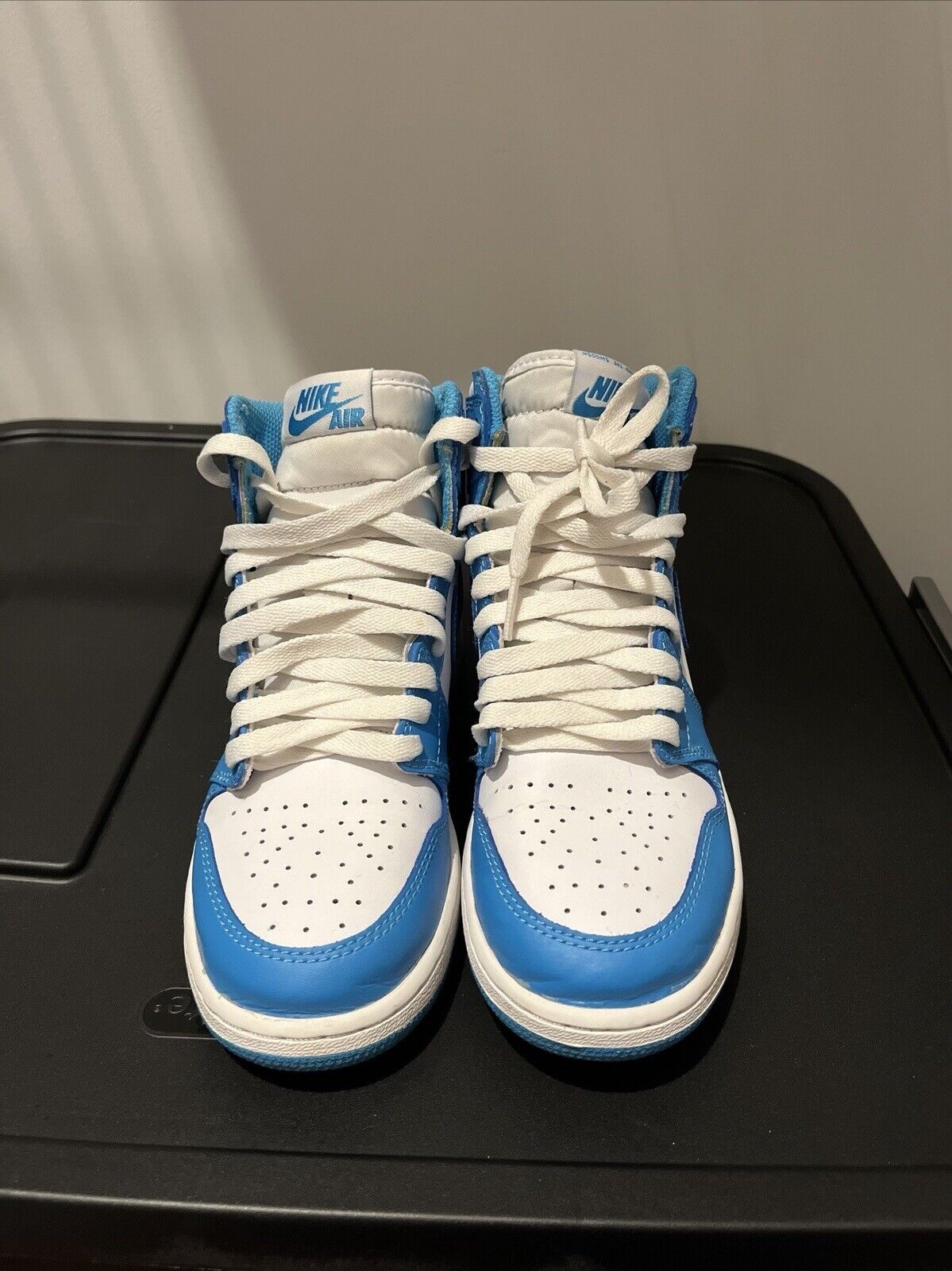 2015 Nike Air Jordan 1 Retro High OG BG GS Blue UNC 575441-117 Sz 5.5Y