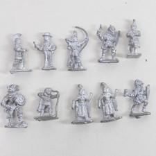 D D Dungeons Dragons Metal Miniatures RPG Grenadier 70's 80's Lot of 10 A14