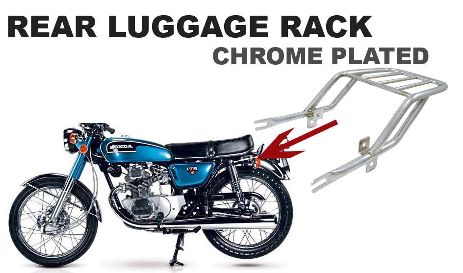 Honda CB125 CB175 K1-K7 CB200 Rear Fender Mud Guard Wheel Luggage