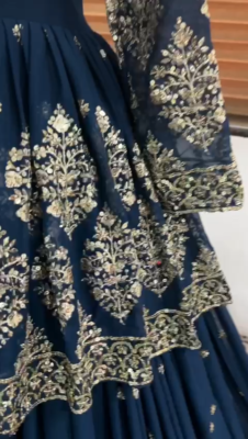 Pakistani Wedding Readymade Blue Color Top Lehenga Indian Bollywood Engagement | eBay Pakistani Wedding Readymade Blue Color Top Lehenga Indian Bollywood Engagement | eBay