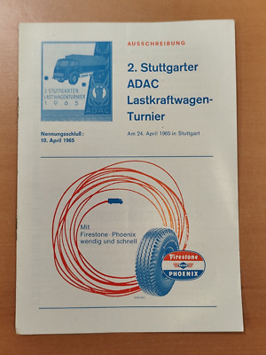 Ausschreibung 2. ADAC LKW Turnier 1965 Stuttgart Automobil 43