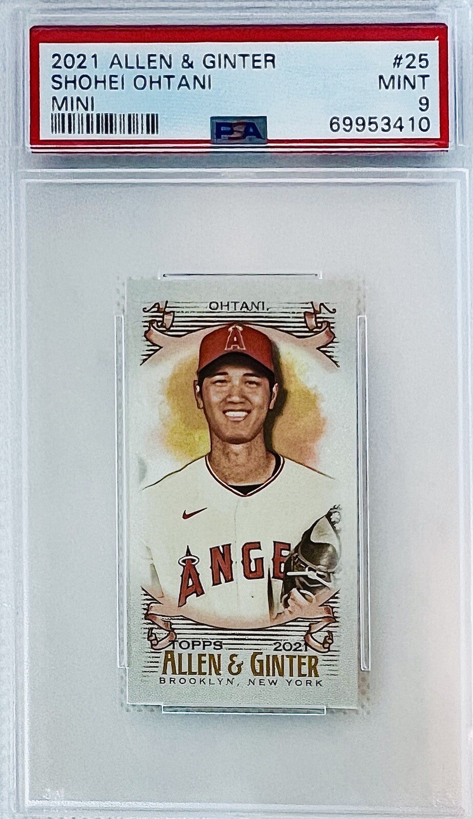 2021 Topps Allen & Ginter Shohei Ohtani #25 Mini SP PSA 9 🔥PSA Pop 2