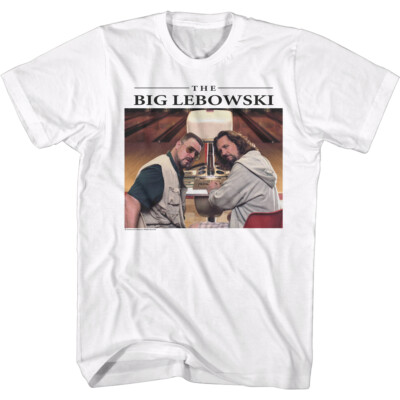THE BIG LEBOWSKI 半袖Tシャツ The Big Lebowski Movie Walter & Jeffrey The Dude At Bowling Alley