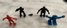 Arco Rogun 1.5" Robots Plastic Space Sci-Fi Toys Insectoid 1980s Lot Of 4