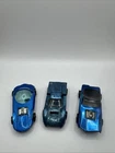 Redline Hot wheels Lot, Blue Python, Ice Blue Ford Car, HK Blue silhouette
