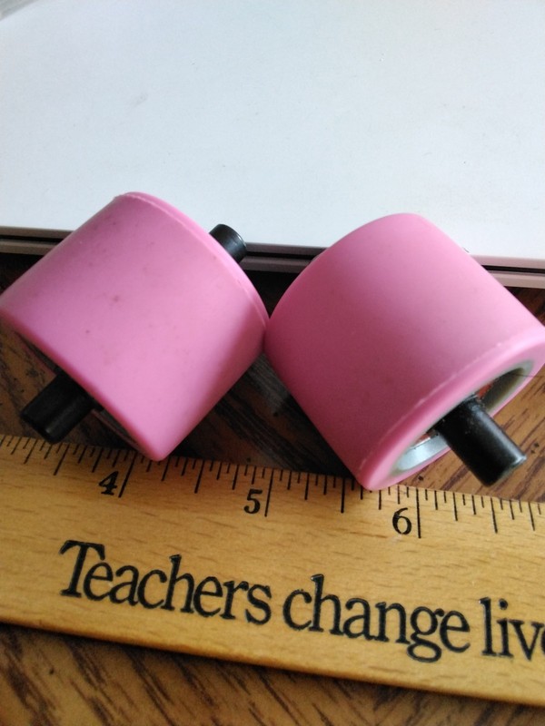 Heelys Replacement Wheels ABEC-5 Bearings 608RS Pink, Medium, Durable Rubber