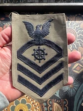 WWII World War Two Navy Quartermaster Cheif Petty Officer Shoulder Patch