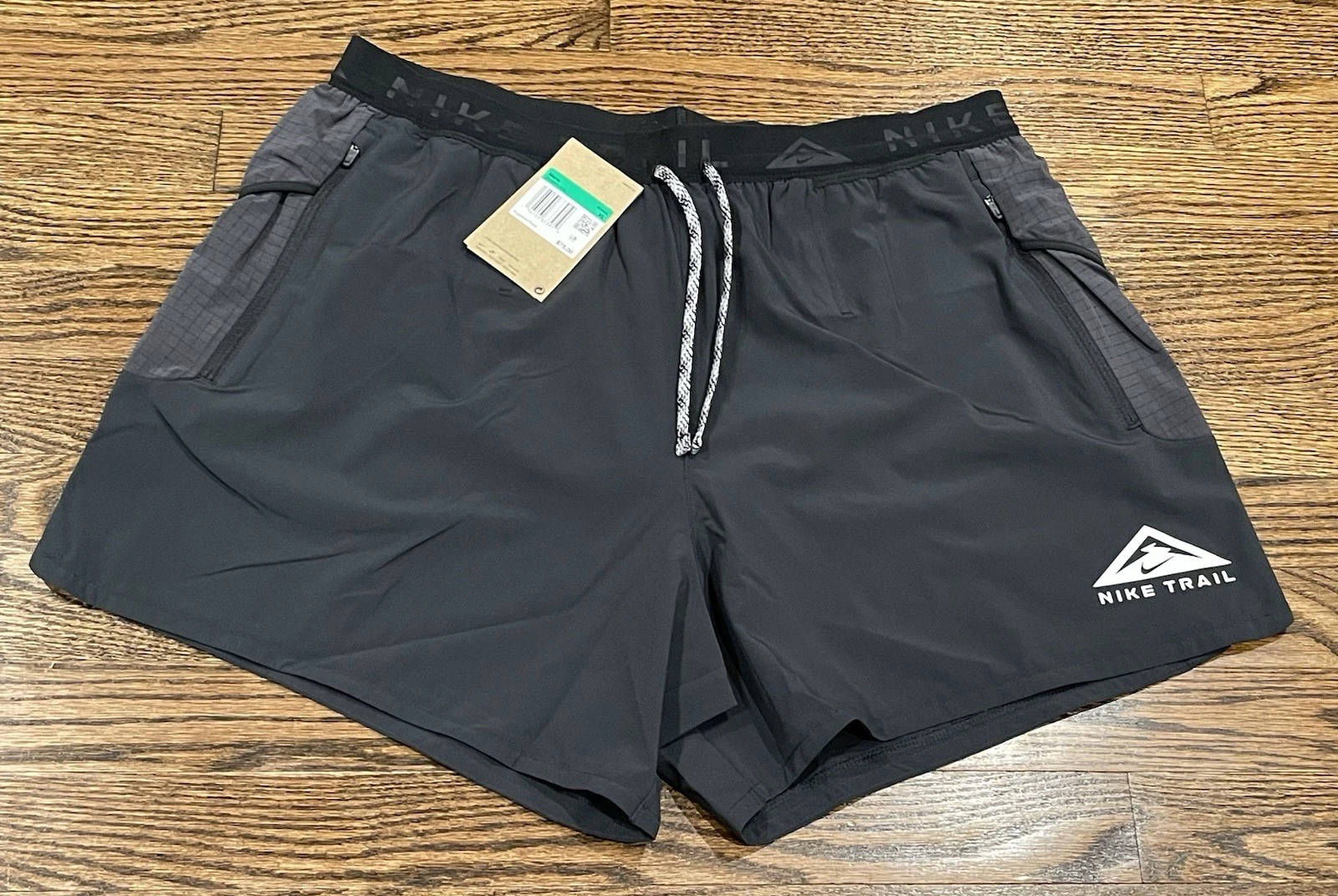 ✅ $75 Nike Trail Running Shorts 5” Men XL Black RFID Flex Stride Pockets Dri-Fit