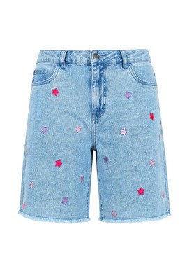 Angel of Style Damen große Größen Jeans Shorts Sternen Stickerei 5 Pocket 851628