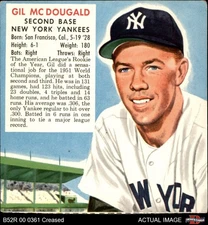 1952 Red Man #14 Gil McDougald No Tab Yankees 3 - VG