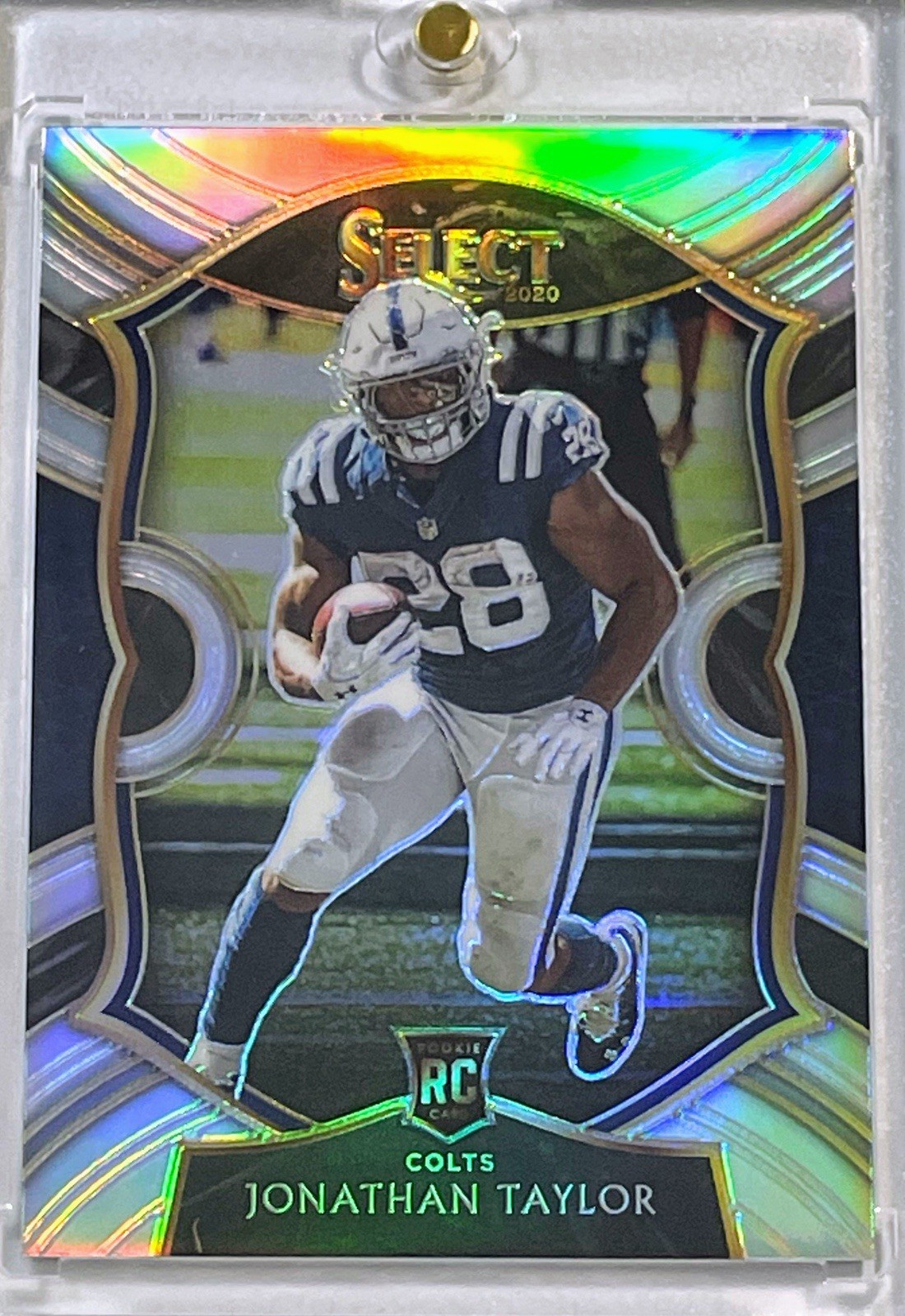 2020 Jonathan Taylor Panini Select Silver Prizm Rookie RC #53 Colts
