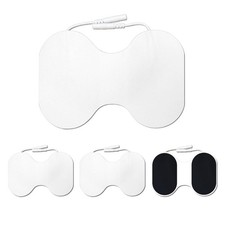 4 Pcs TENS Unit Pads,2 Pin Extra Large Butterfly TENS Unit Electrode Pads Com...