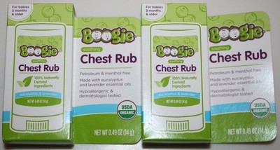 Boogie Chest Rub Baby (2-PACK) Eucalyptus Lavender USDA Organic Petroleum Free