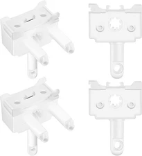 4PCS Vertical Blinds Replacement Parts Window 1.75"W x 1.85"H, White 