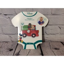 Disney Baby Boy Mickey Mouse Monthly Milestone Photo Prop Belly Stickers 12pcs