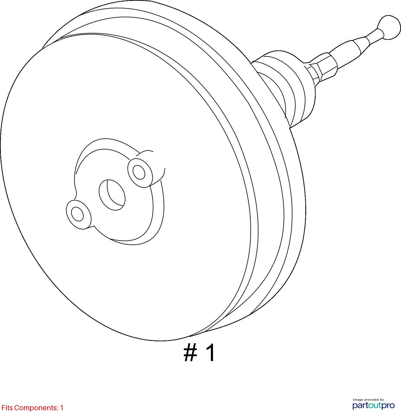 2008-2015 Audi R8 v10 Oem AWD 5.2L POWER BRAKE BOOSTER PUMP 423612105E