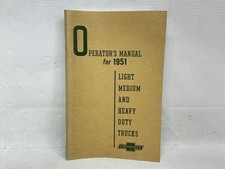 1951 Chevrolet Truck Light-medium-heavy Duty New Operators Owners Manual