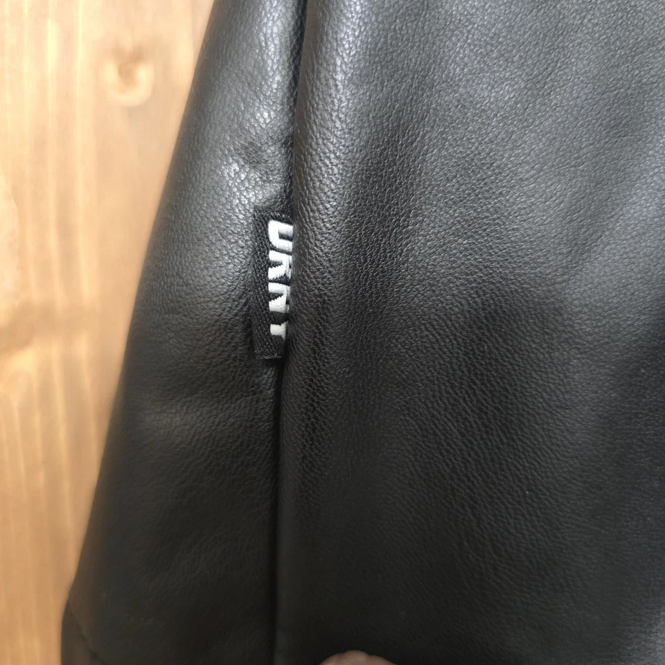 Falda DKNY Niñas 8 Negra Imitación Cuero Juvenil Línea A Pull-On Cintura Elástica Vegana Foto 4 de 4