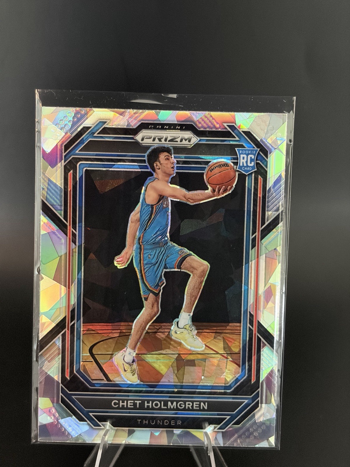 Panini 2022-23 Prizm Ice Prizm Rookie Chet Holmgren #266 Thunder Basketball