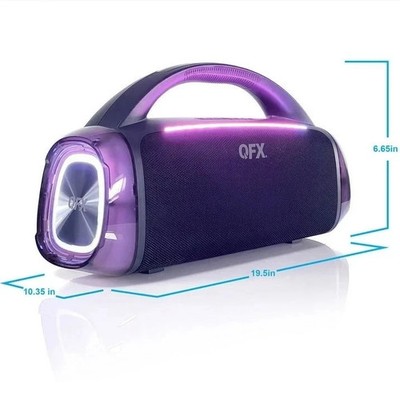 QFX BT-ZX10 Rugged Bluetooth Stereo Boombox Speaker | eBay