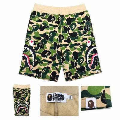 BAPE Shark Camo Sweat Shorts Men's Size 2XL Green A Bathing Ape