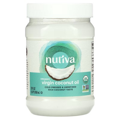 2 X Nutiva, Organic Virgin Coconut Oil, 29 fl oz (858 ml)