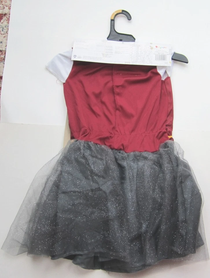 Niñas Harry Potter GRYFFINDOR Vestido Hermione Disfraz Pequeño 4-6X Falda TOTALMENTE NUEVO Foto 2 de 3