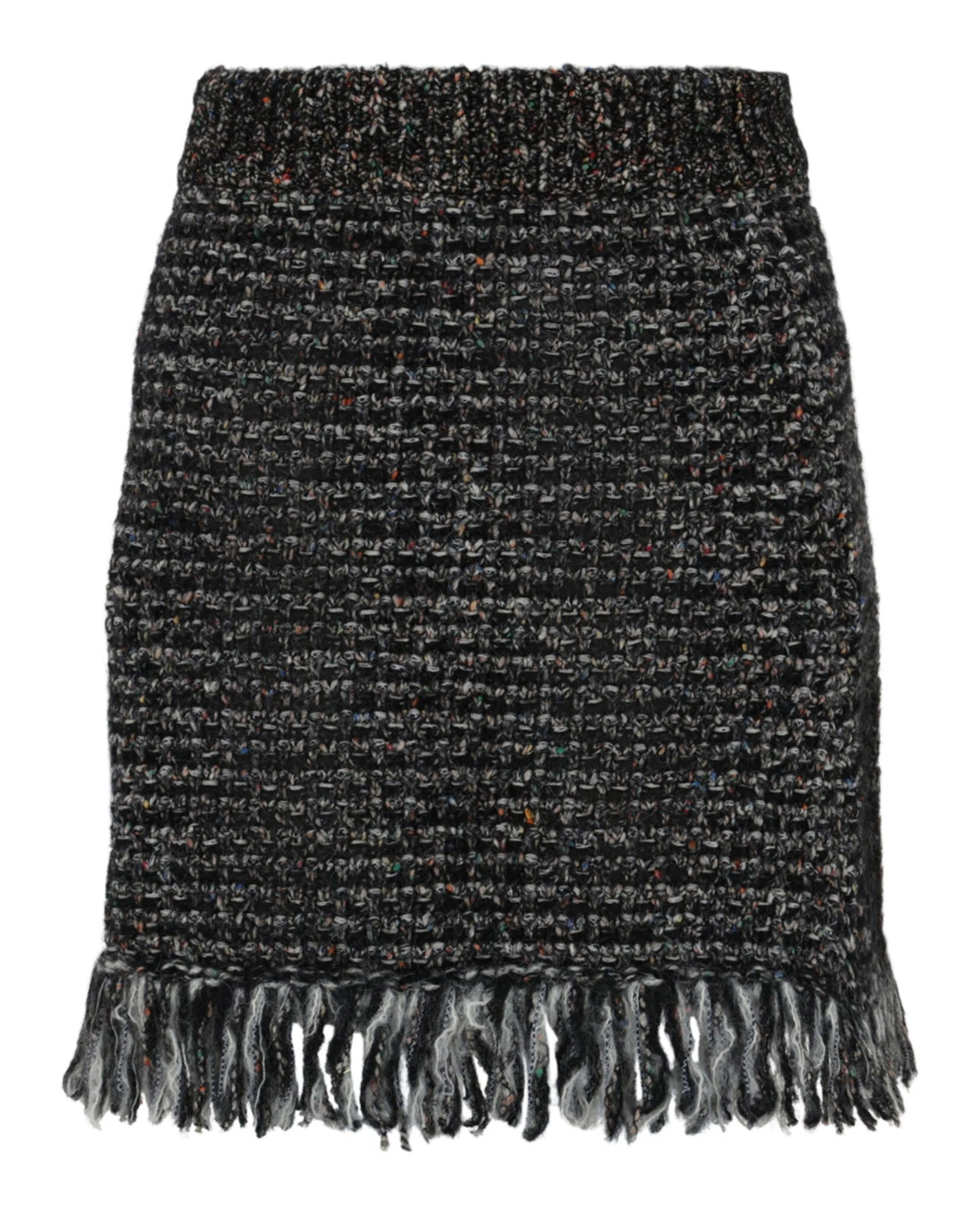Mini jupe femme Gucci en tweed à franges