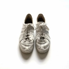 Scarpe da ginnastica Adidas BW Army in pelle bianca UK 11 - stile classico GAT  