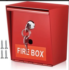 MorningRo Fire Box Key Lock Emergency Weather...