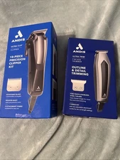 Andis Ultra Clip PM10 10-piece Clipper Kit & Outline / Detail Trimmer Kit Combo