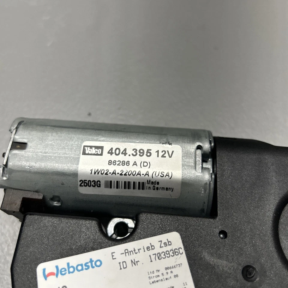 99-06 BMW 323i 325i 328i 330i 740i 750i M3 (E46 E38) MOTOR TECHO CORREDIZO ELÉCTRICO AJUSTE Foto 3 de 4