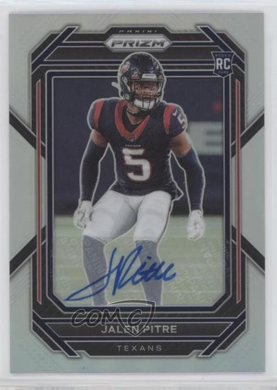 2022 Panini Prizm Rookies Silver Prizm Auto Jalen Pitre #383 Rookie Auto RC