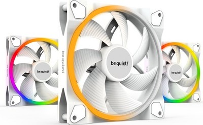 be quiet! Light Wings White 140mm PWM Triple Pack, weiß + ARGB-Hub, 3 Lüfter