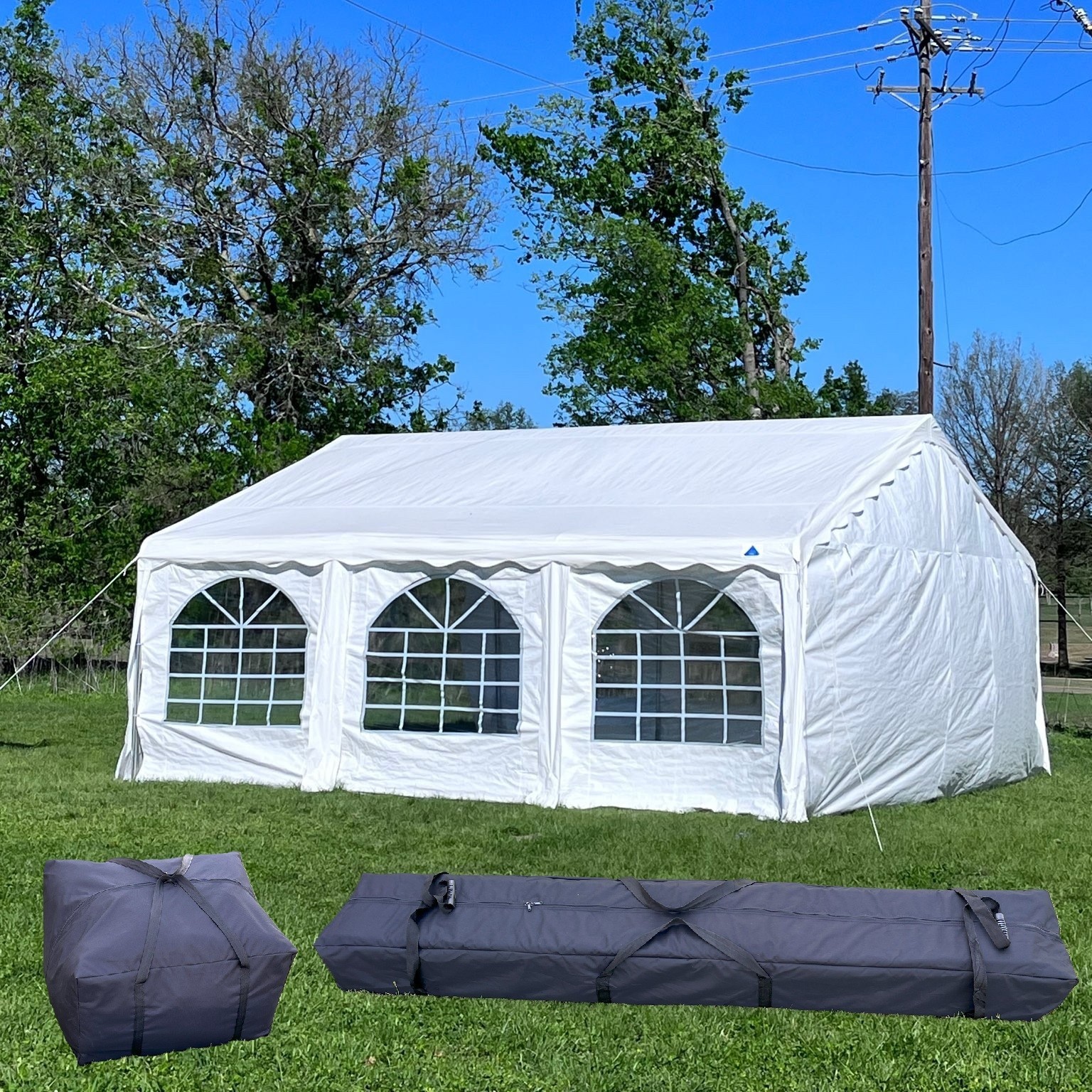 Tent + (1) Long Bag + (1) Short Bag