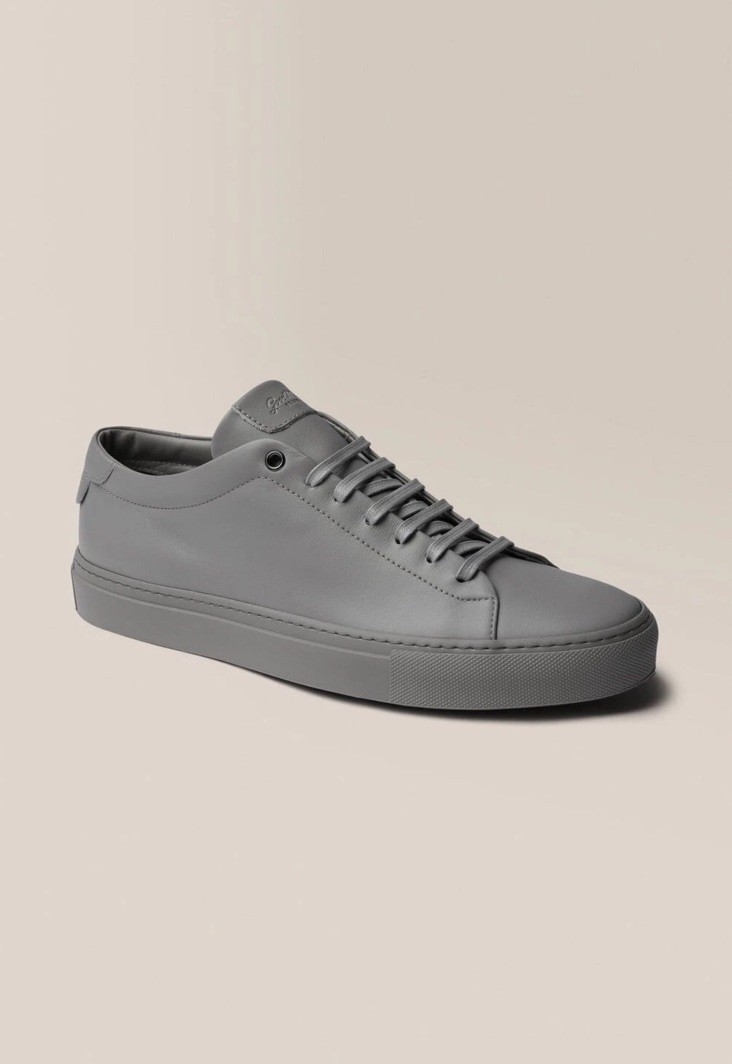 Good Man Brand Edge Lo Top Sneaker Wet Weather Grey Leather 